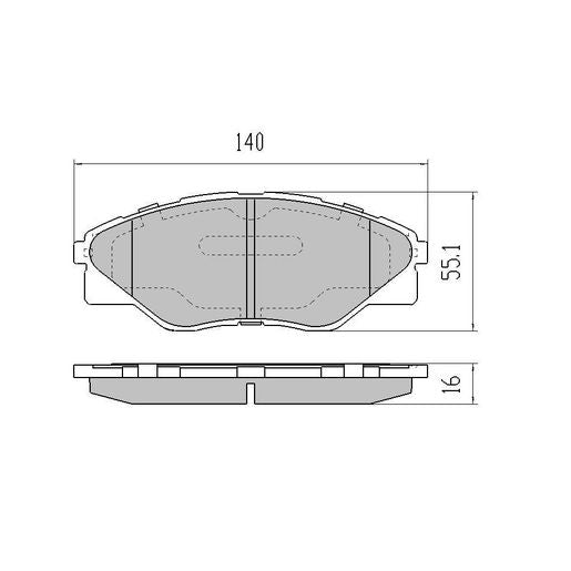 RDA Phantom Ceramic Brake Pad Set Front RDC2057