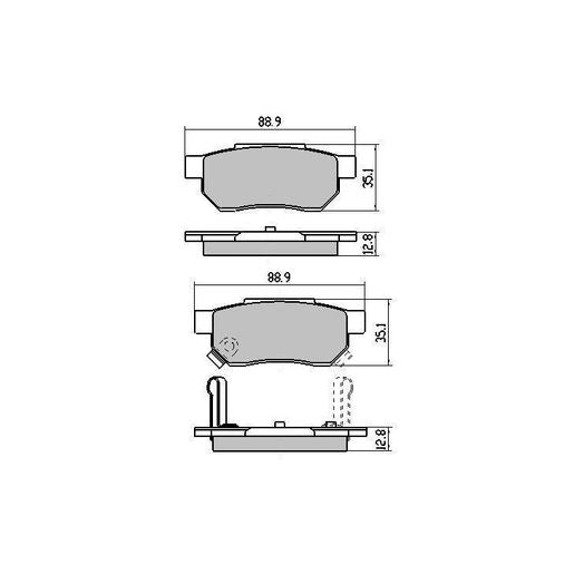 RDA Phantom Ceramic Brake Pad Set Rear RDC1163