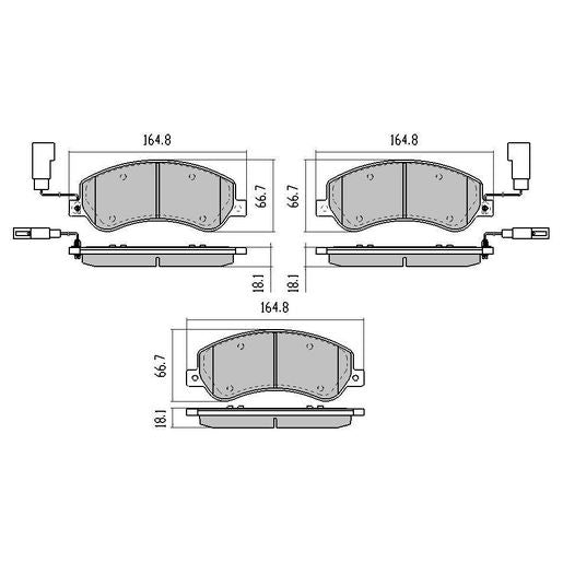 RDA Phantom Ceramic Brake Pad Set Front RDC2059