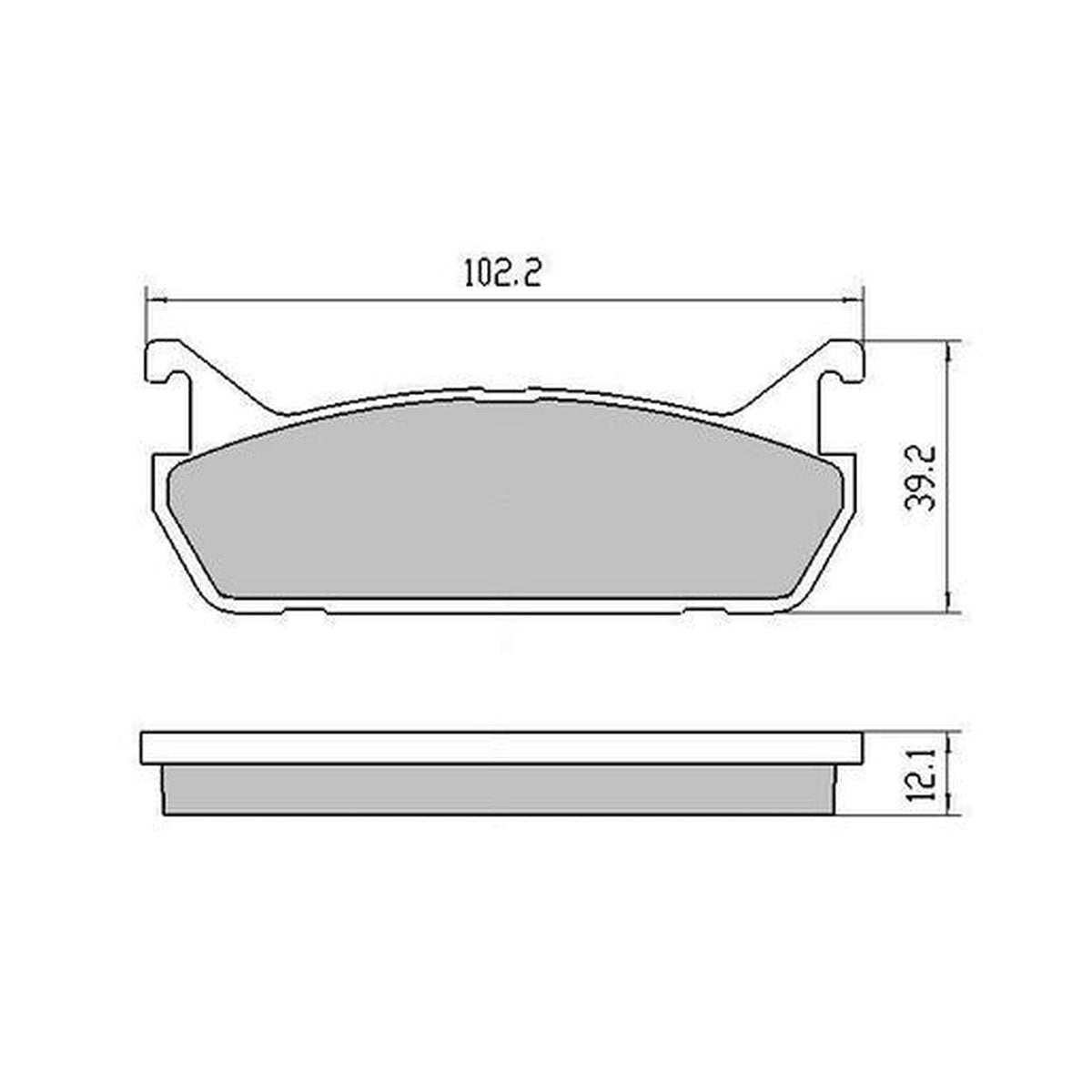 RDA Phantom Ceramic Brake Pad Set Rear RDC1180