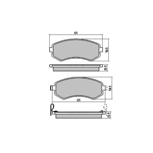 RDA Phantom Ceramic Brake Pad Set Front/Rear RDC1148