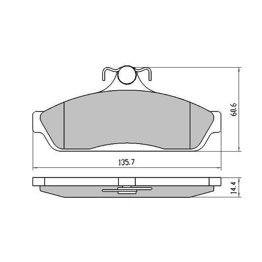 RDA Phantom Ceramic Brake Pad Set Front RDC1085