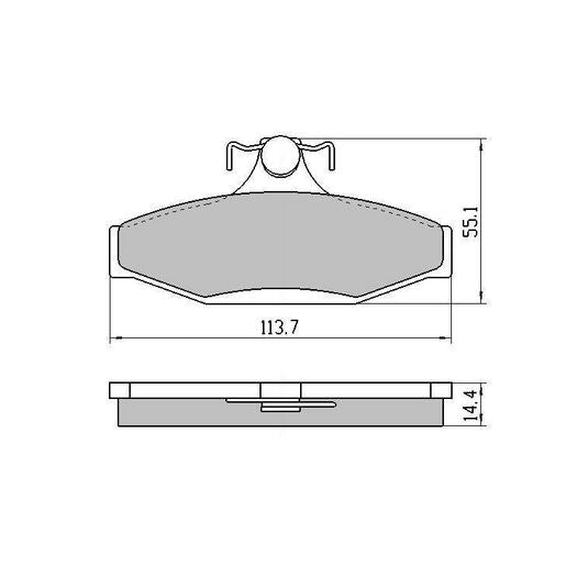 RDA Phantom Ceramic Brake Pad Set Rear RDC1376