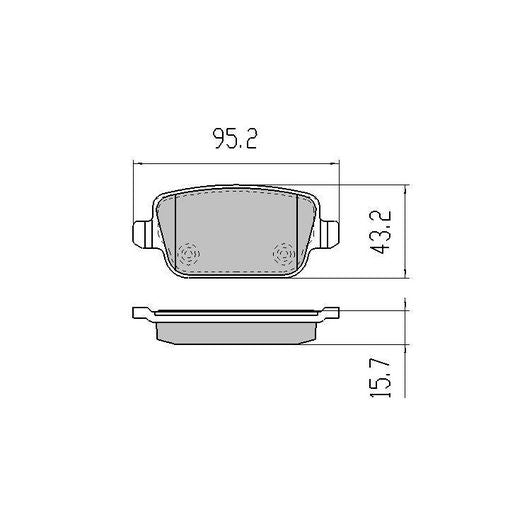 RDA Phantom Ceramic Brake Pad Set Rear RDC2039