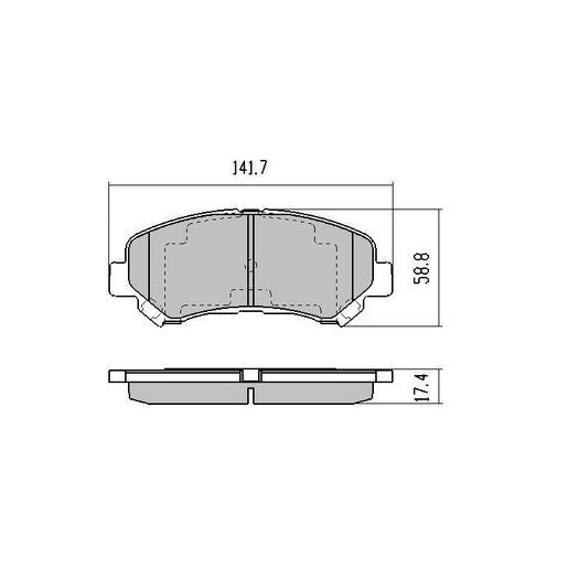 RDA Phantom Ceramic Brake Pad Set Front RDC2040