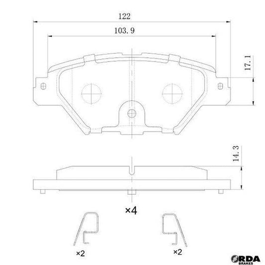 RDA Brakes Extreme Brake Pad Set RDX2454SM