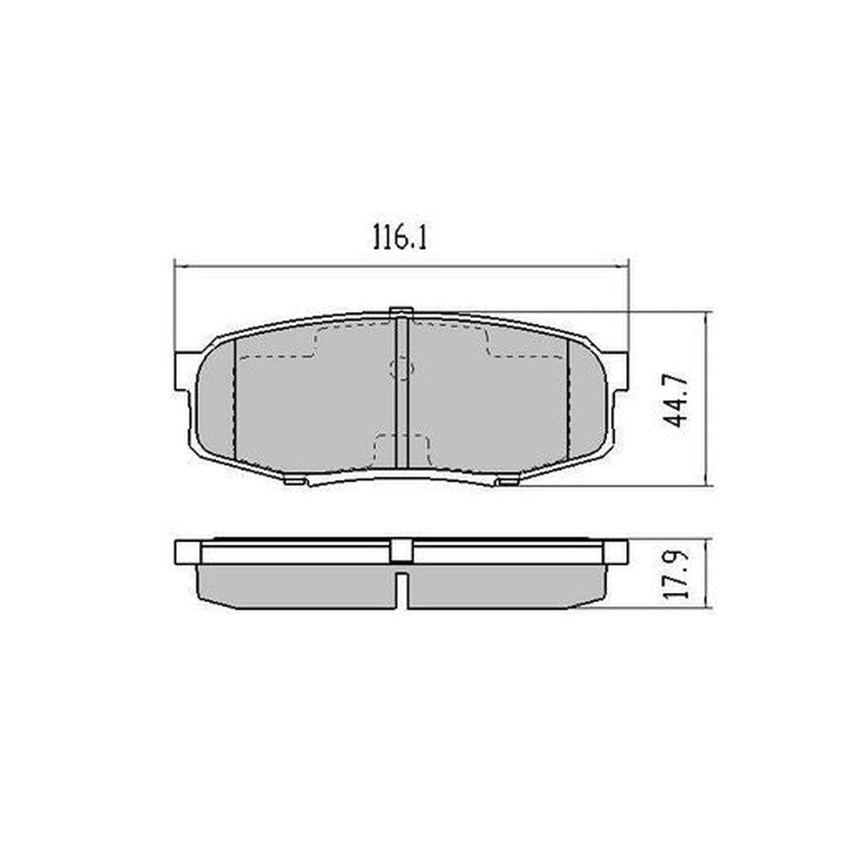 RDA Phantom Ceramic Brake Pad Set Rear RDC2037