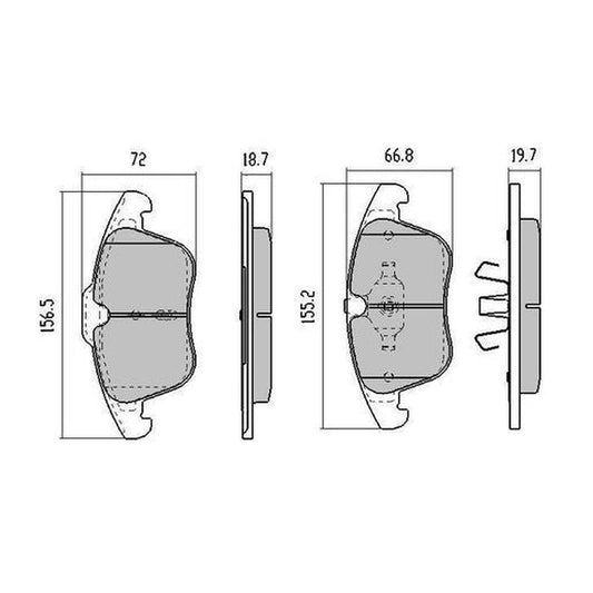 RDA Phantom Ceramic Brake Pad Set Front RDC2038