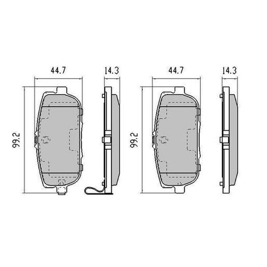RDA Phantom Ceramic Brake Pad Set Rear RDC2035