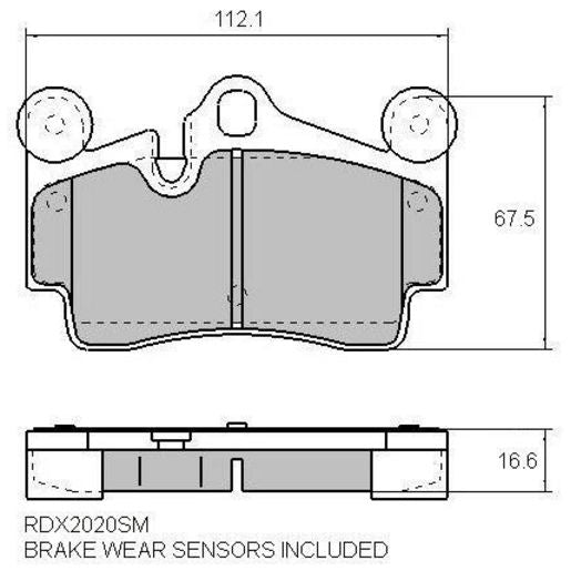 RDA Phantom Ceramic Brake Pad Set Rear RDC2020