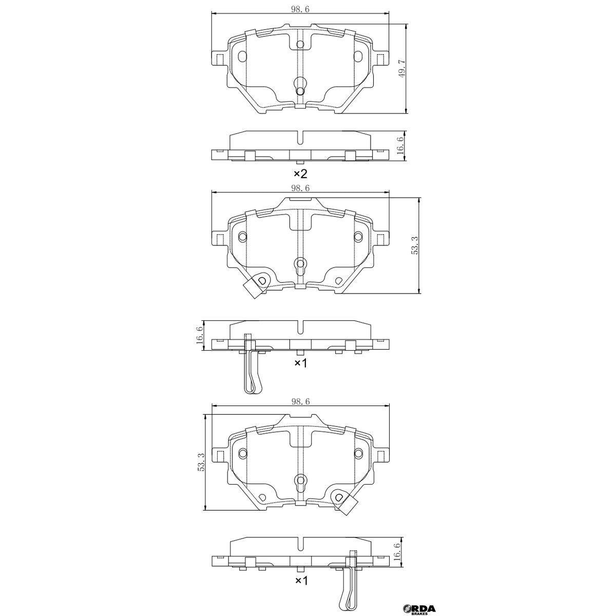 RDA Brakes Extreme Brake Pad Set RDX2456SM