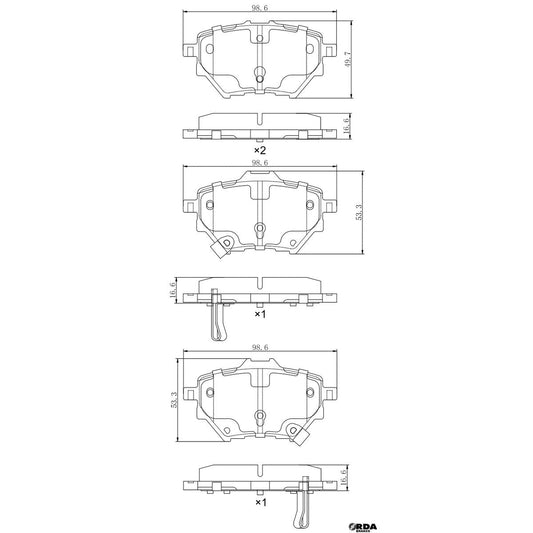 RDA Brakes Extreme Brake Pad Set RDX2456SM