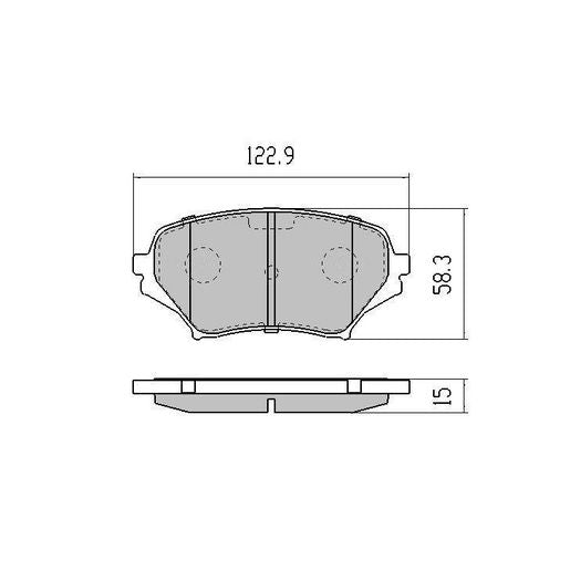 RDA GP Max Brake Pad Set Front RDB2034