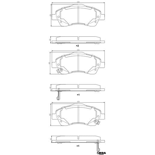RDA Brakes Extreme Brake Pad Set RDX2457SM