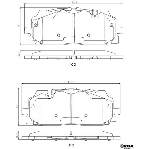 RDA Brakes Extreme Brake Pad Set RDX2459SM