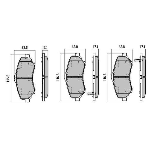RDA GP Max Brake Pad Set Front RDB2008