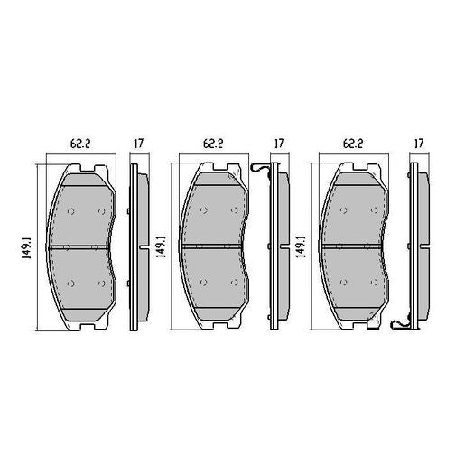 RDA Phantom Ceramic Brake Pad Set Front RDC2000