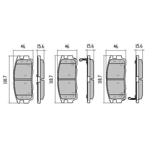 RDA Phantom Ceramic Brake Pad Set Rear RDC2001