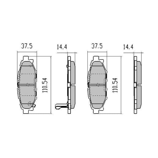 RDA Phantom Ceramic Brake Pad Set Rear RDC1992