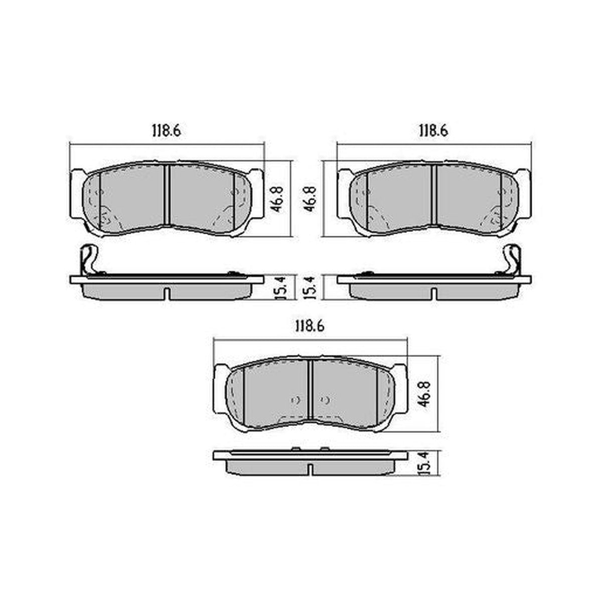 RDA Phantom Ceramic Brake Pad Set Rear RDC2006