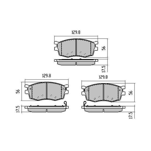 RDA Phantom Ceramic Brake Pad Set Front RDC1934