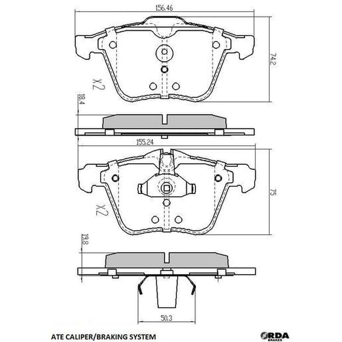 TRW Brake Hose PHD787