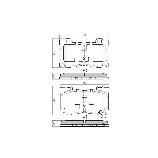 RDA GP Max Brake Pad Set Front RDB2287