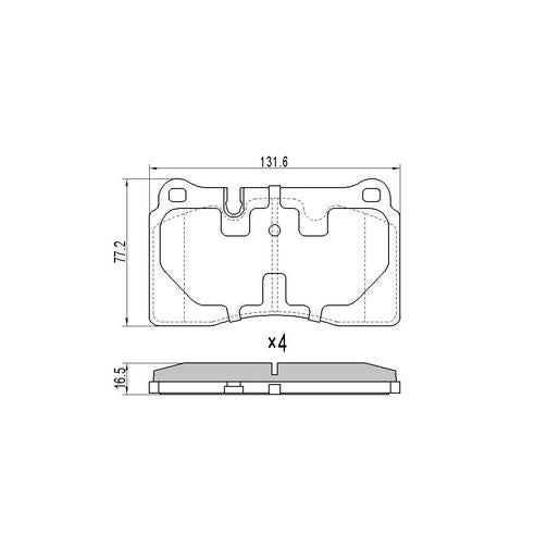 RDA Brakes Extreme Brake Pad Set Front RDX2273SM