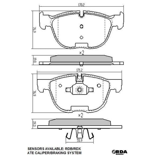 TRW Brake Hose PHD792