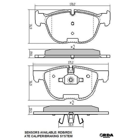 TRW Brake Hose PHD792