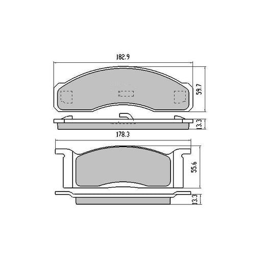RDA GP Max Brake Pad Set Front RDBS776