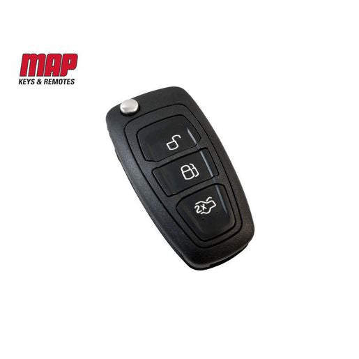 MAP Car Remote Shell (3 Button) fits Ford KF163