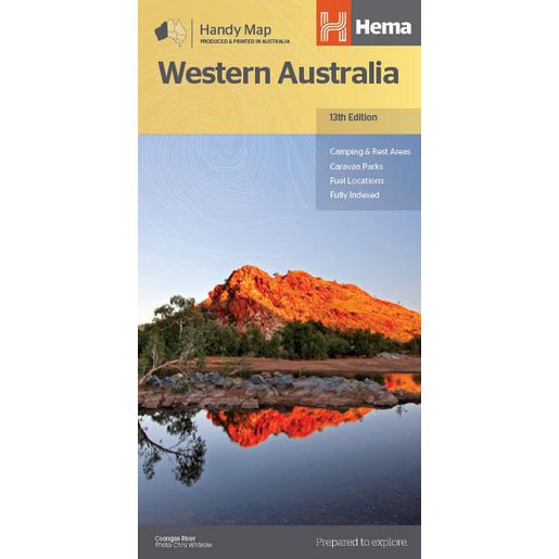 Hema Maps Western Australia Handy Map 13th Edition 9321438001560