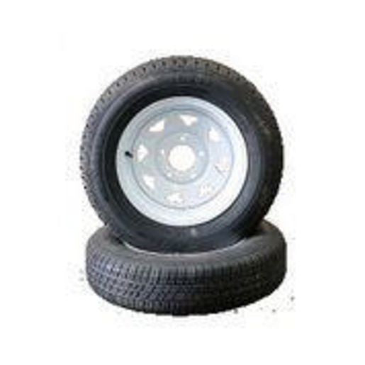 Ark Extreme 14in. Multi Stud Wheel & Tyre White Steel SW14HTFW