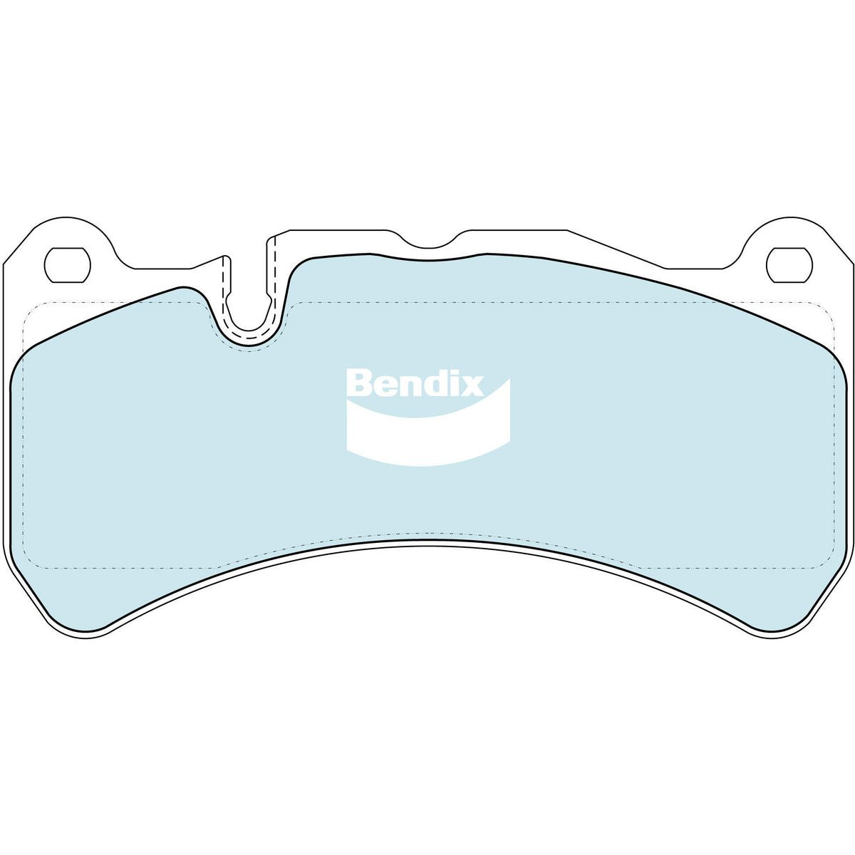 Bendix General CT Brake Pad Set Front DB1845 GCT