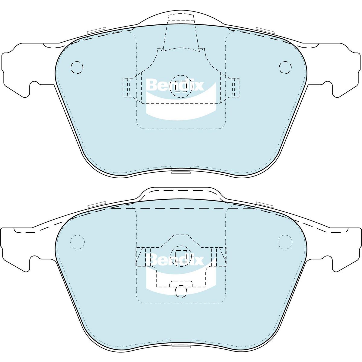 Bendix Street Road Track Brake Pad Set Front DB1658 SRT