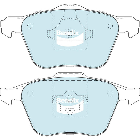 Bendix Street Road Track Brake Pad Set Front DB1658 SRT