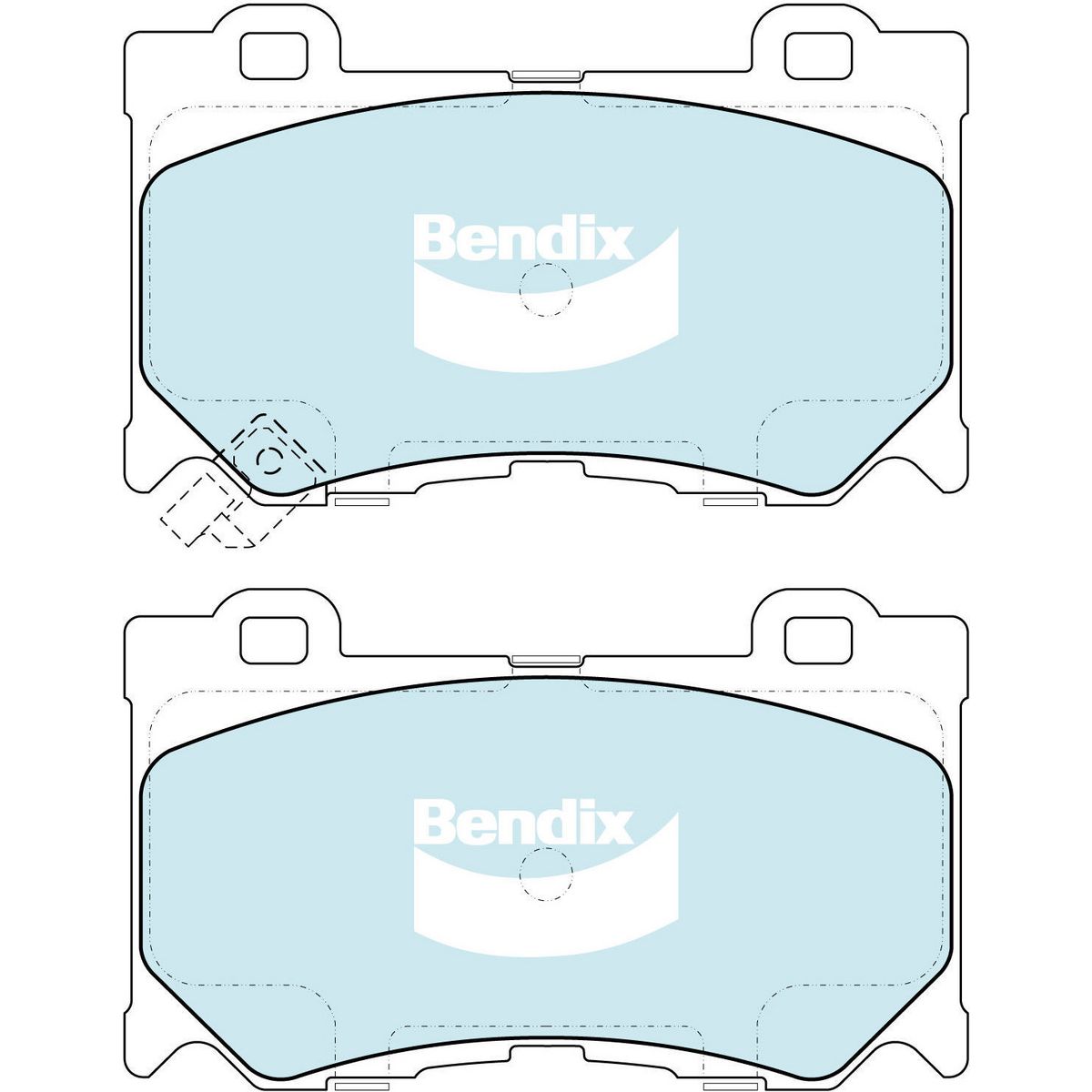 Bendix General CT Brake Pad Set Front DB2400 GCT