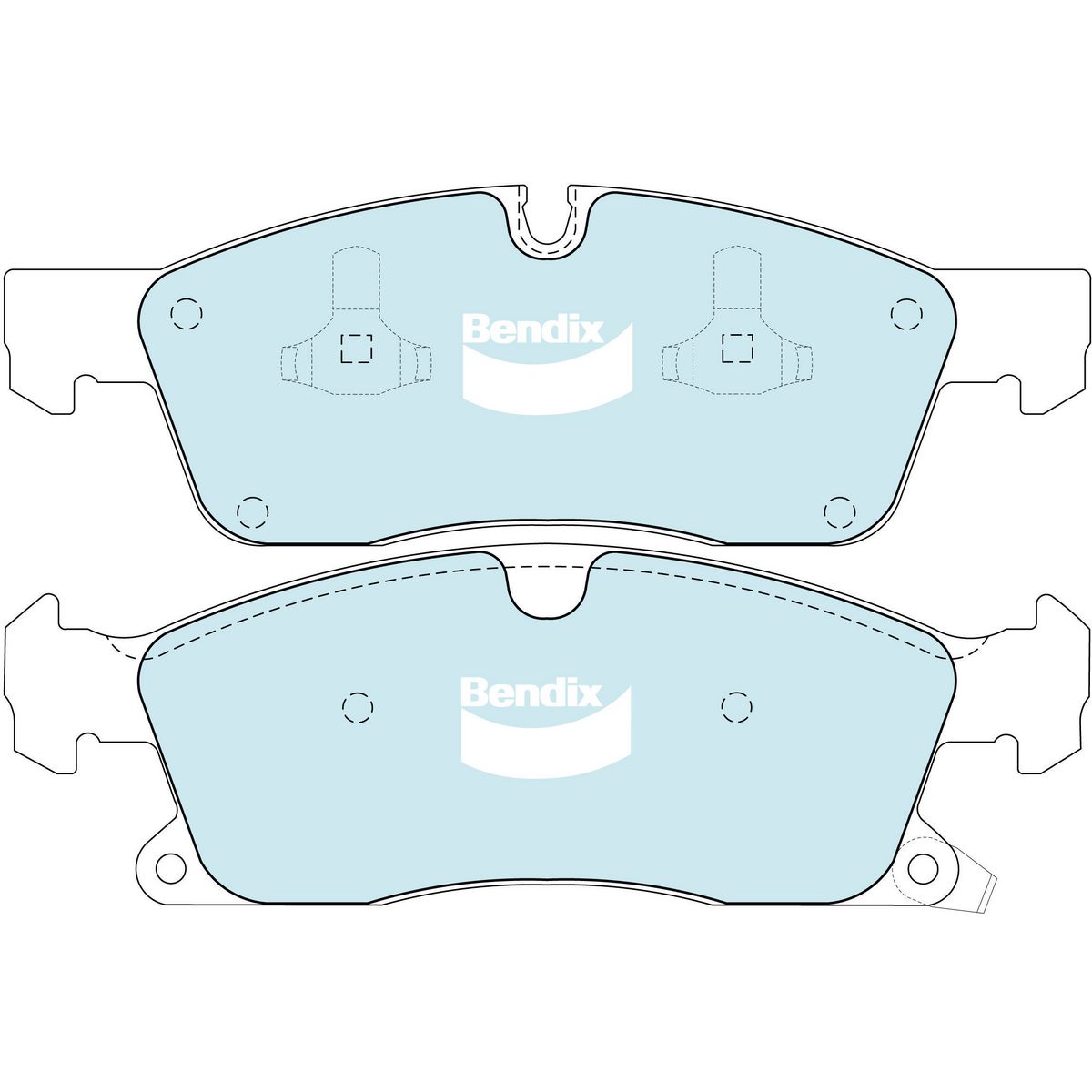 Bendix Heavy Duty Brake Pad Set Front DB2216 HD