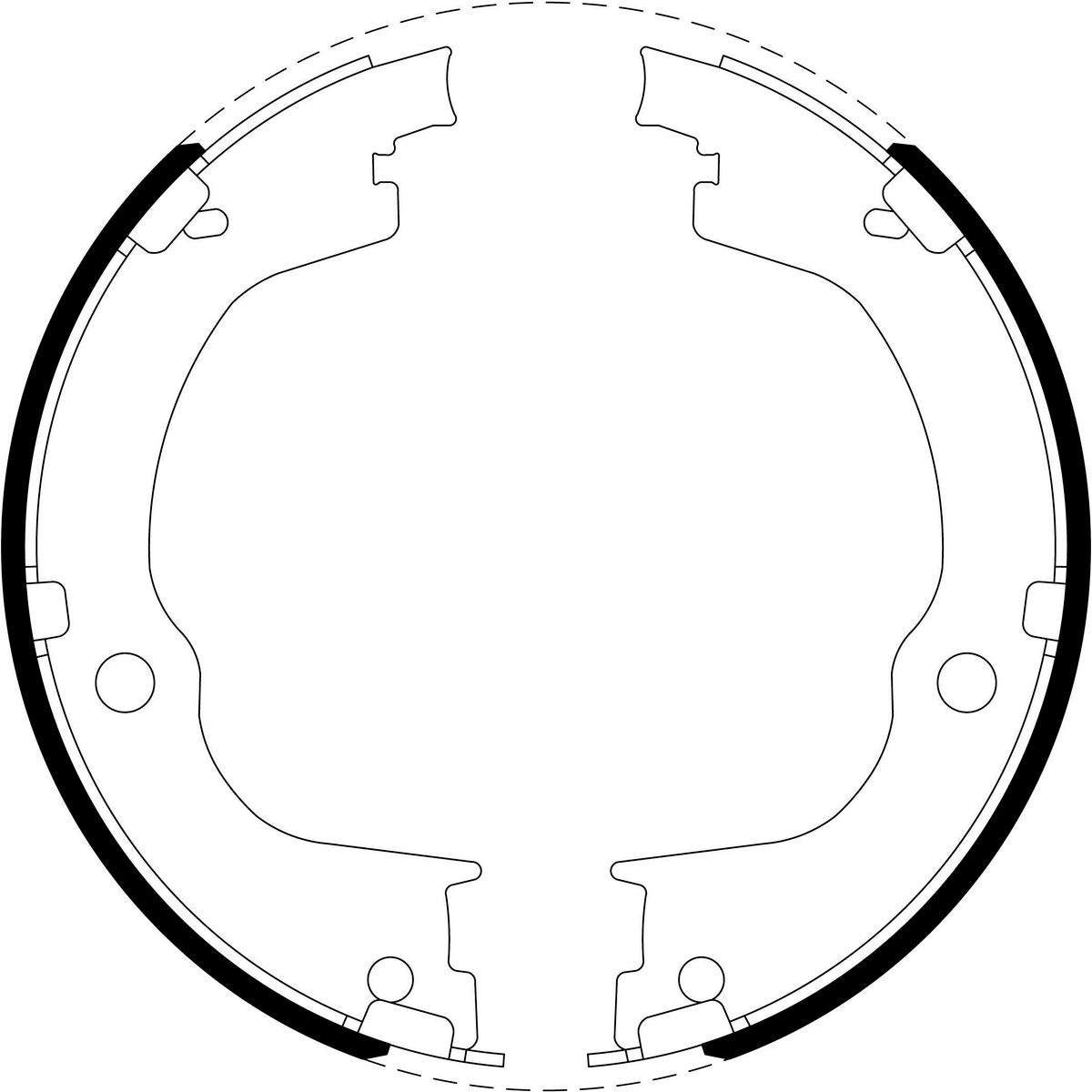 Bendix Brake Shoe Set BS5258