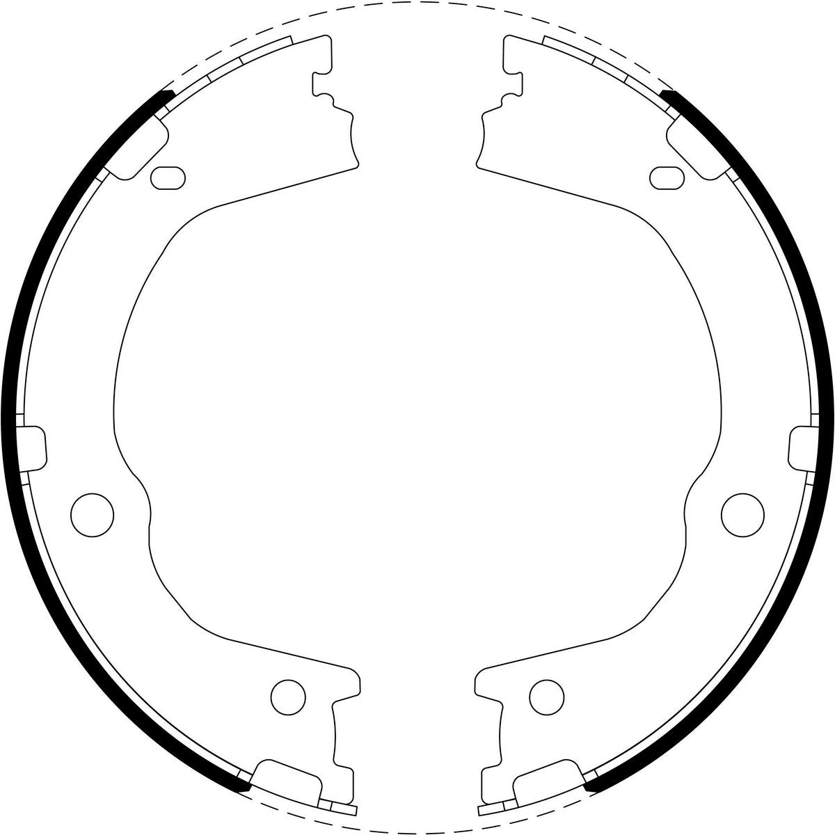 Bendix Brake Shoe Set BS5260