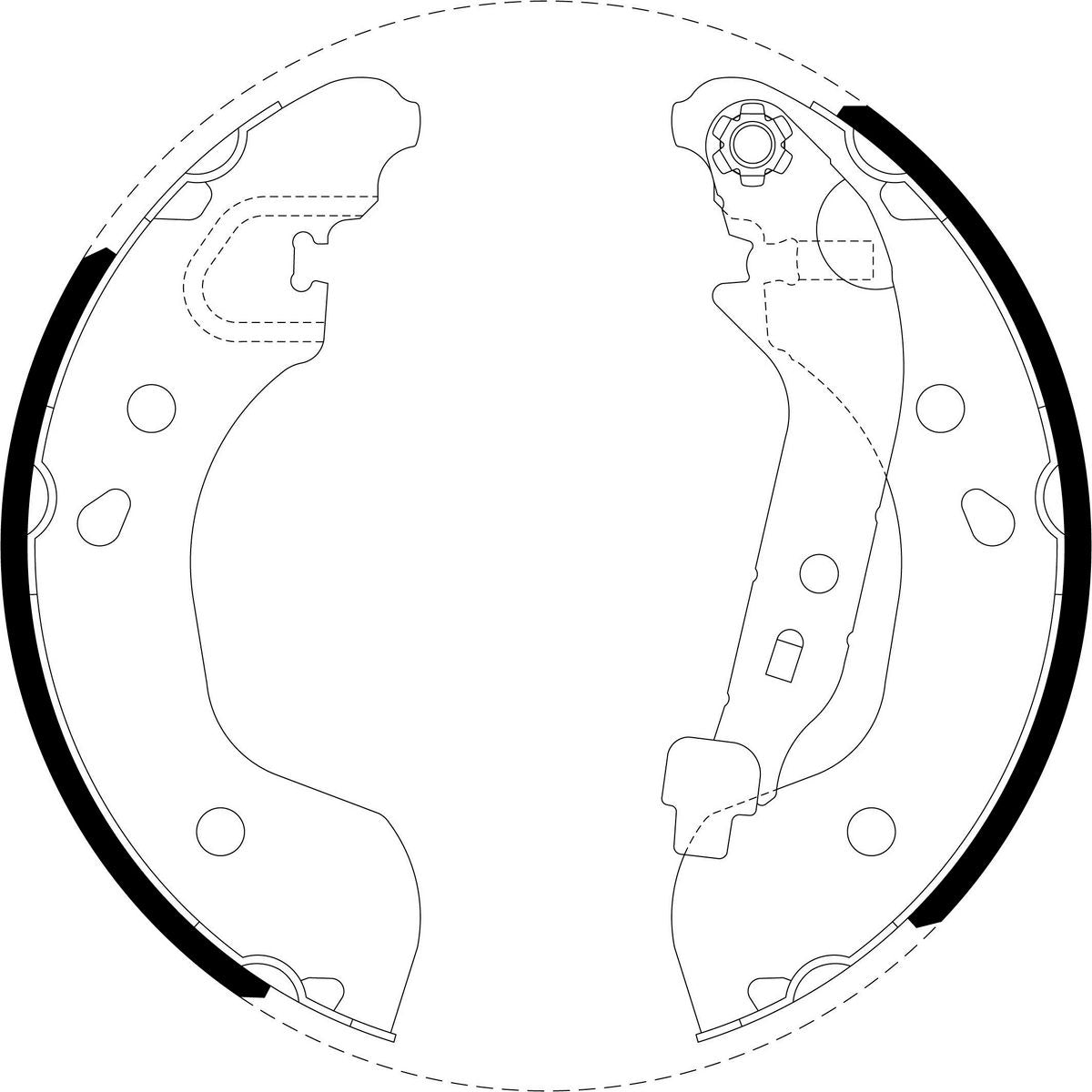 Bendix Brake Shoe Set BS5261