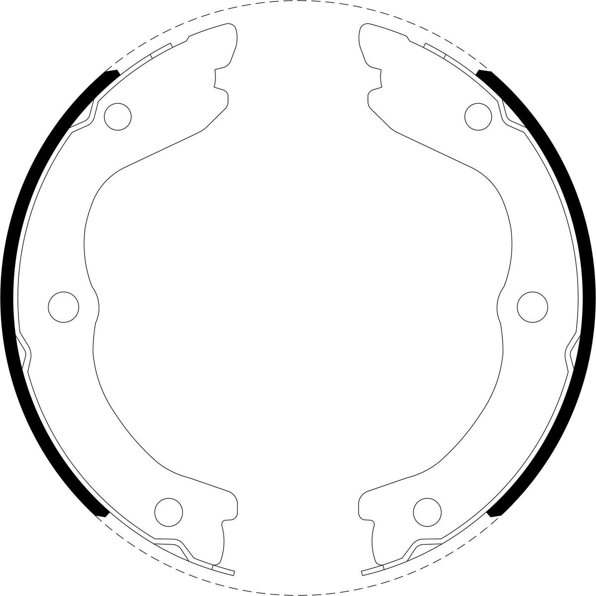 Bendix Brake Shoe Set BS5252