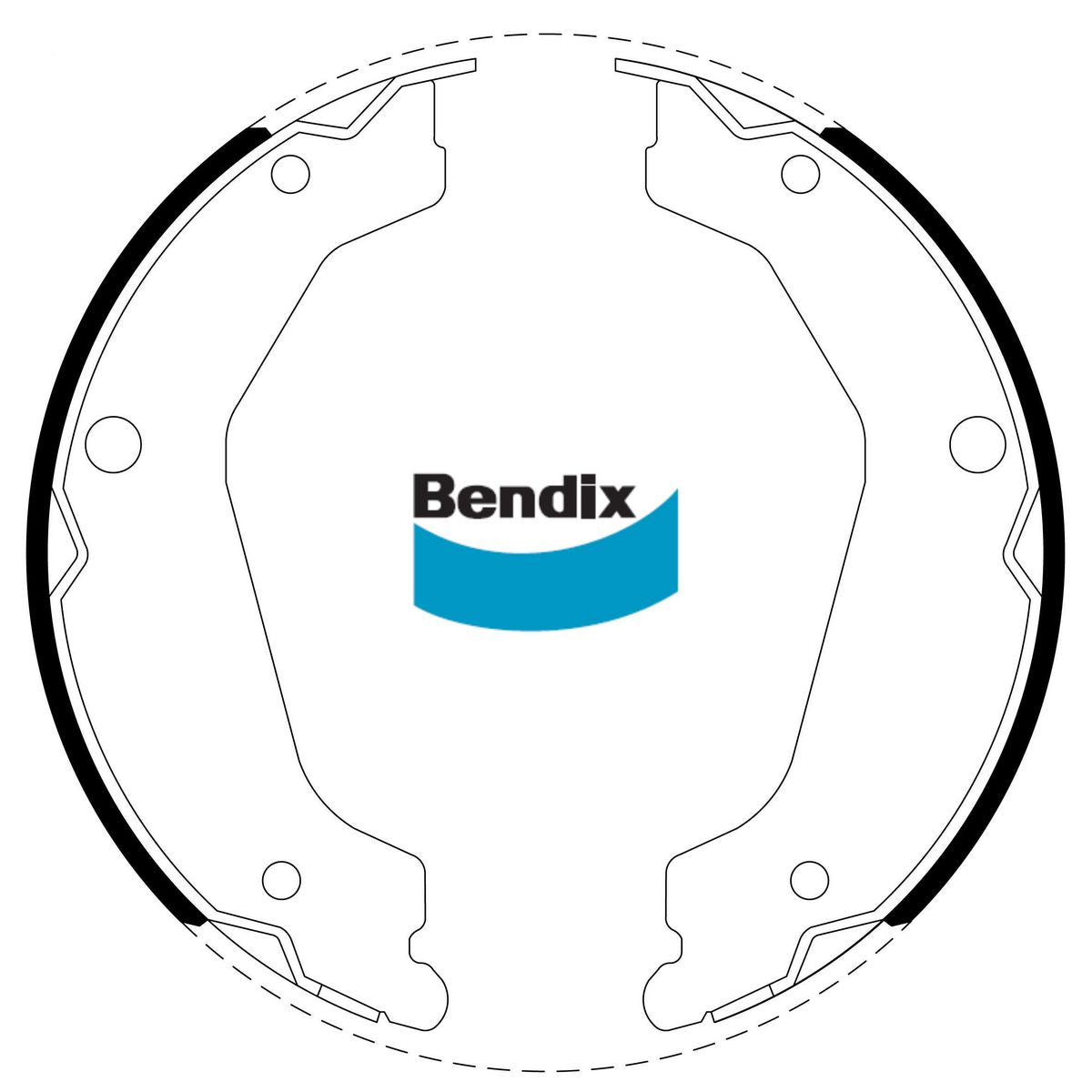 Bendix Brake Shoe Set BS5253