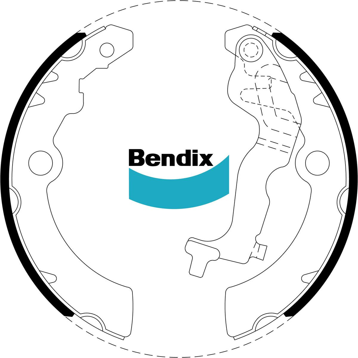 Bendix Brake Shoe Set BS5054