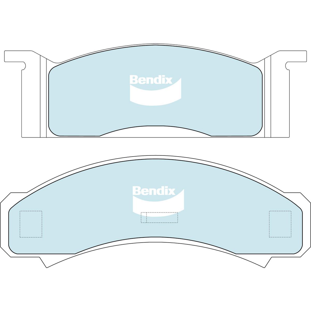 Bendix Heavy Duty Brake Pad Set Front DB1807 HD