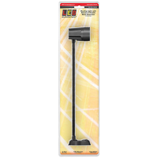 LED Autolamps Reading Lamp Black Height 330mm 130 Effective Lumen 12V Blister Pack RL330