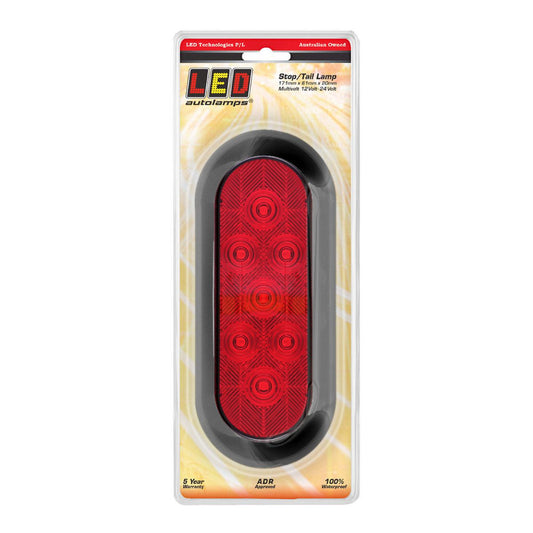 LED Autolamps Stop/Tail Light with Grommet/Plug 164RM