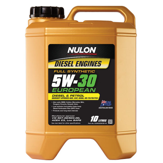 Nulon Full Synthetic Euro Diesel Engine Oil 5W-30 10L