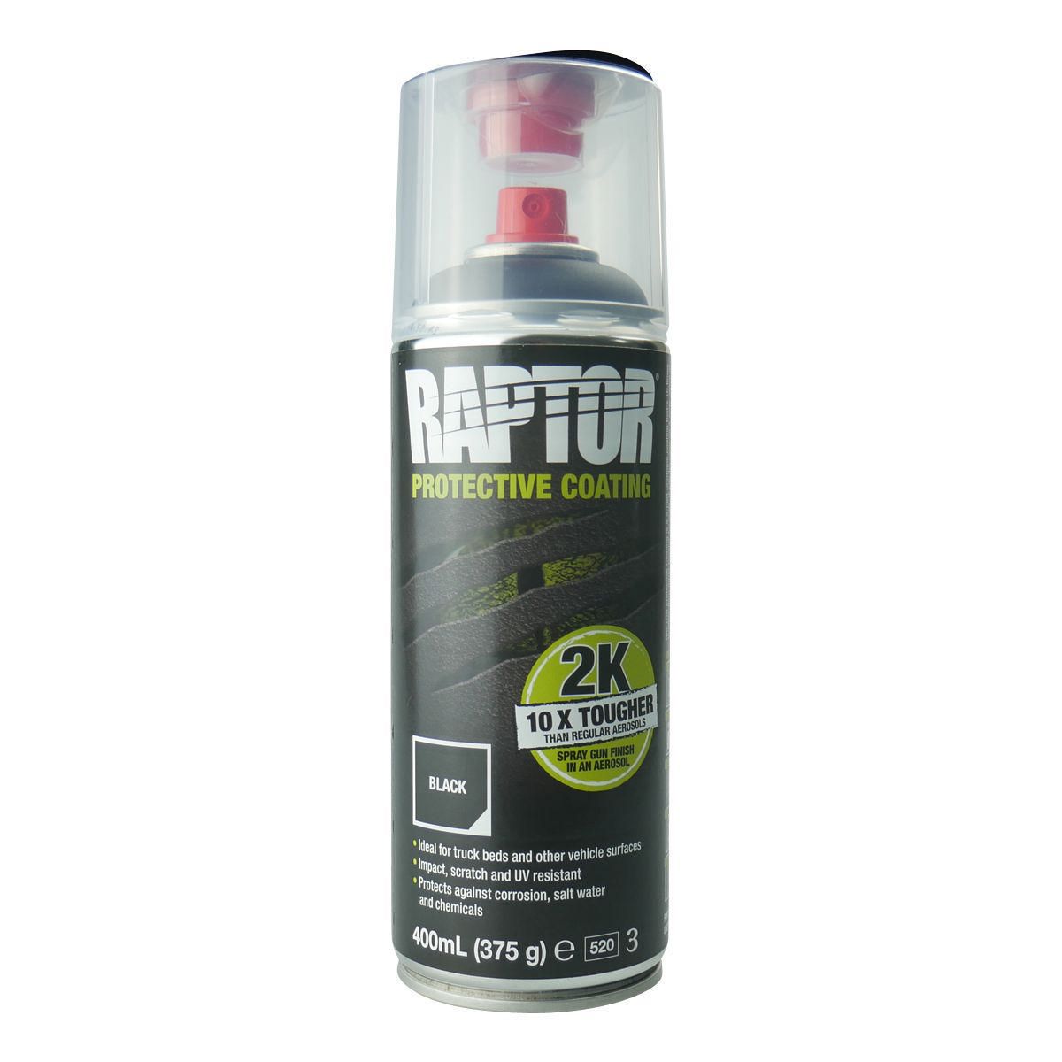 Raptor Bedliner Aerosol Spray 2K Black 400ml
